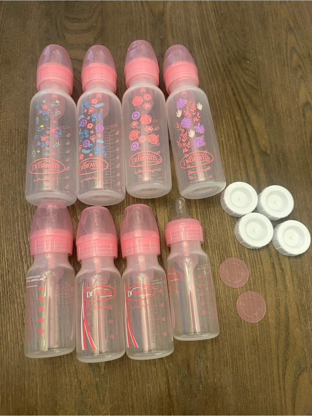 Dr Browns Pink Baby Bottle lot